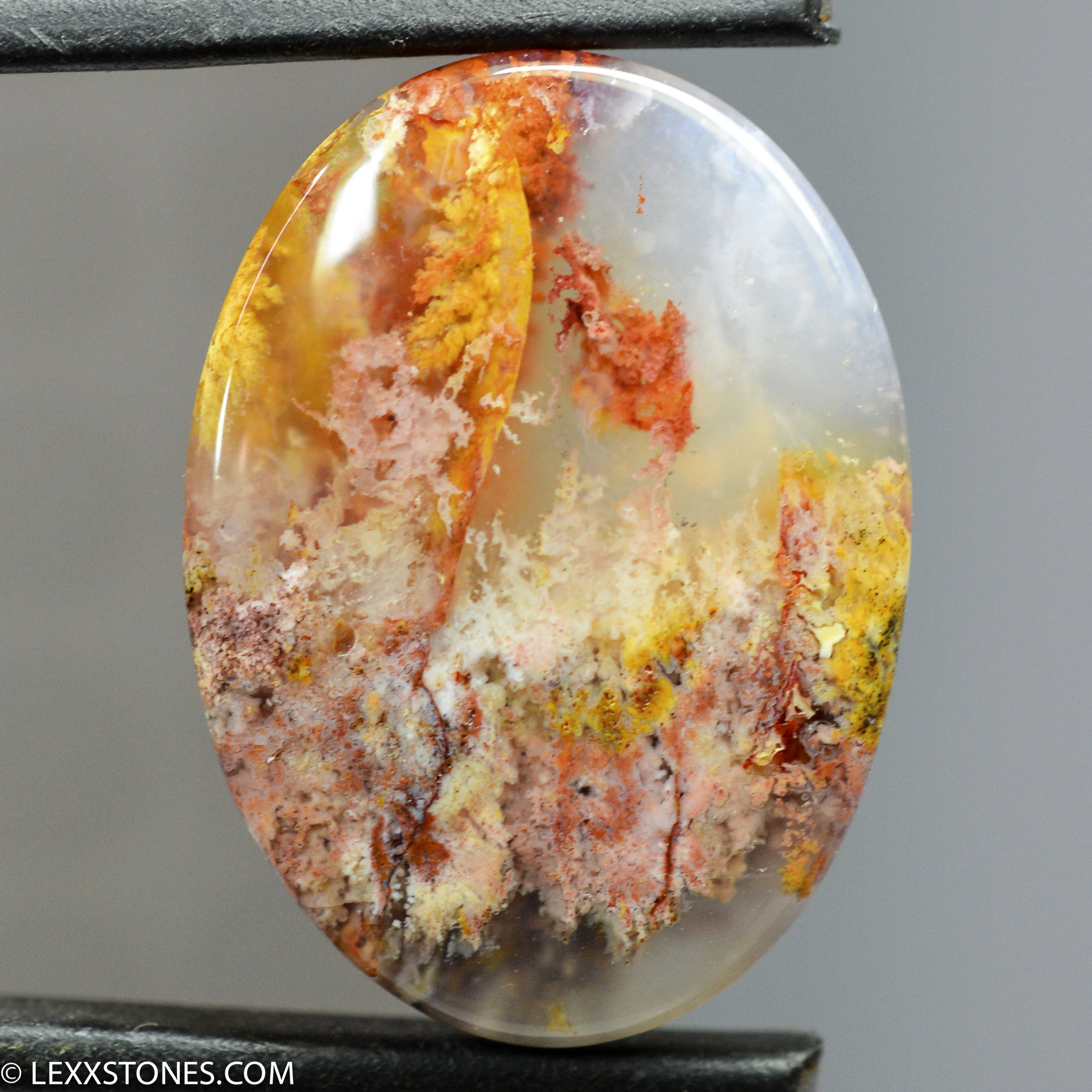 琥珀 ⑯⑰ Pink Lady Plume Agate Lexx Stones | Lexx Stones